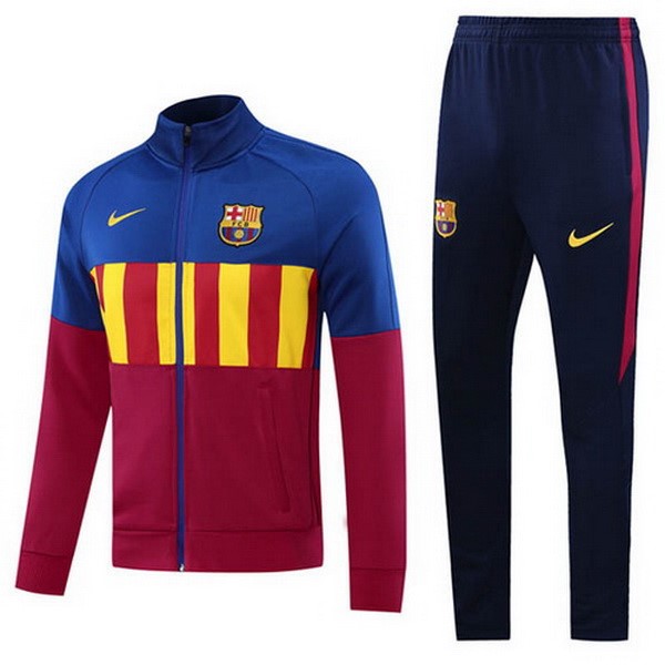 Survetement Football Barcelone 2020-21 Bleu Rouge